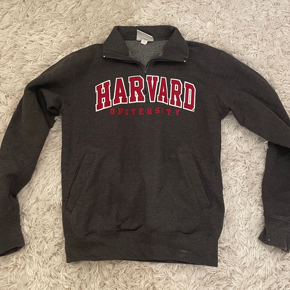 Harvard half zip champion sweatshirt